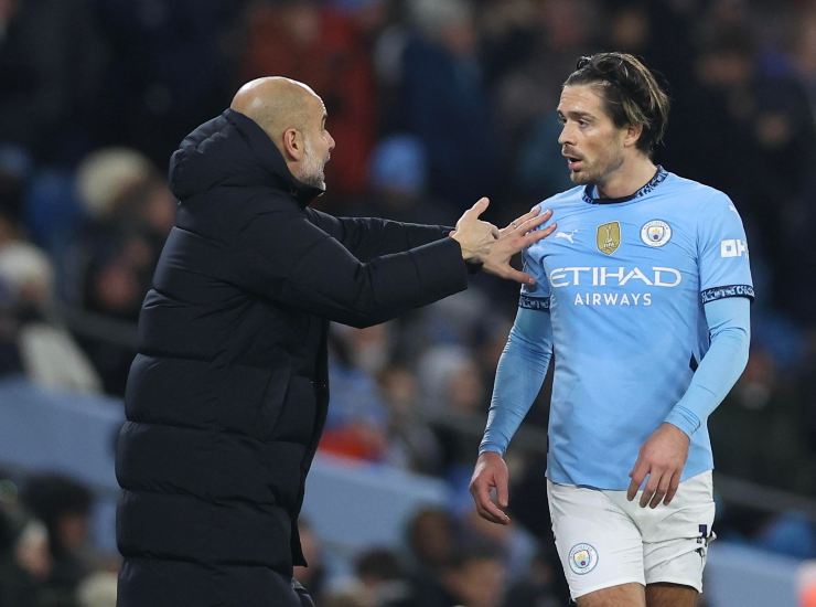 Grealish insieme a Guardiola