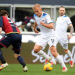Isaksen in azione contro il Bologna