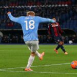 Isaksen in gol contro il Bologna