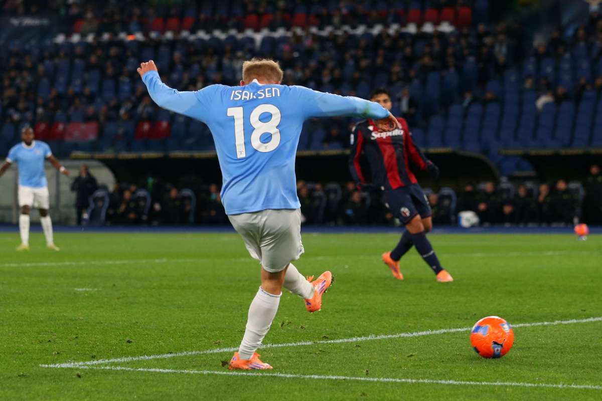 Isaksen in gol contro il Bologna