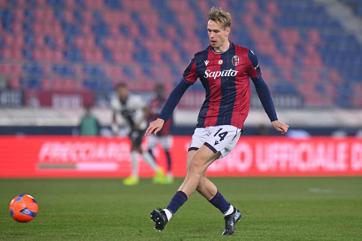 Torbjorn Heggem in azione durante Bologna-Parma