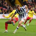 Torbjørn Heggem e Kwadwo Baah in Watford-WBA