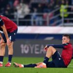 Heggem e Holm durante Bologna-Brann