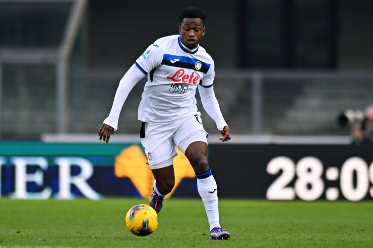 Sulemana in azione con la maglia dell'Atalanta