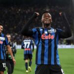 Sulemana esulta con la maglia dell'Atalanta