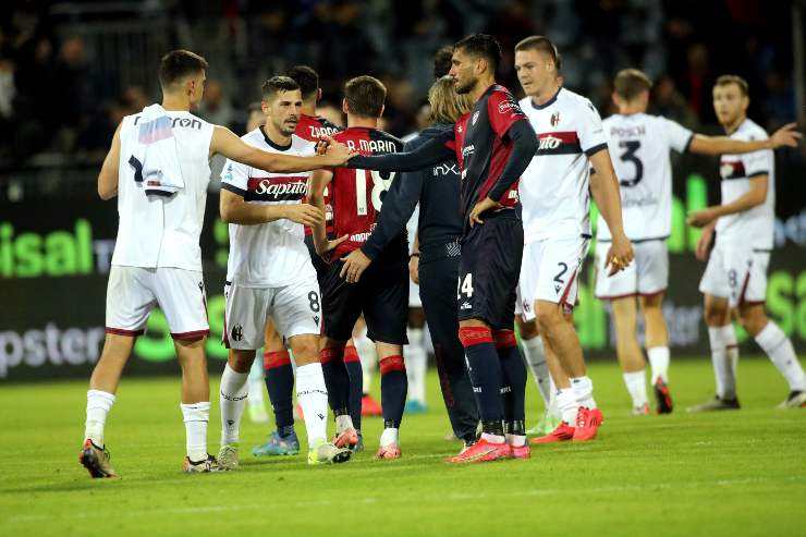 Il Bologna a Cagliari