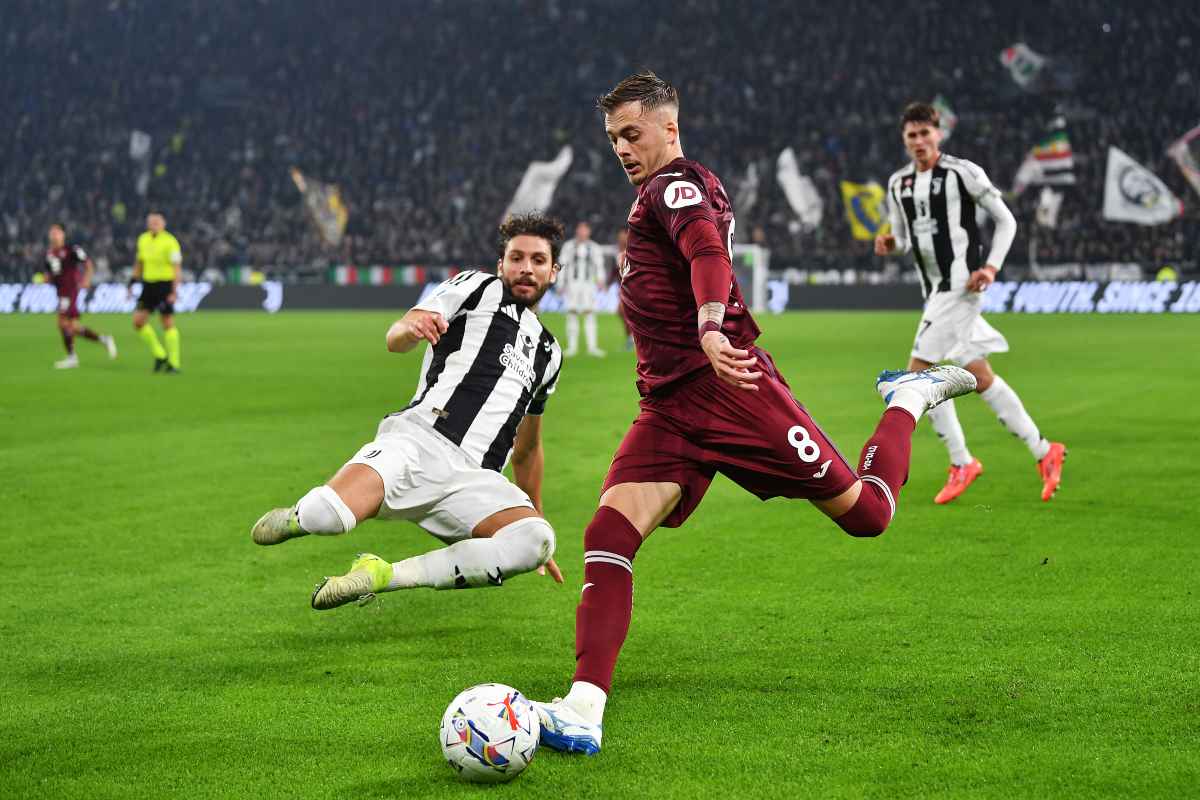 Ivan Ilic con la maglia del Torino