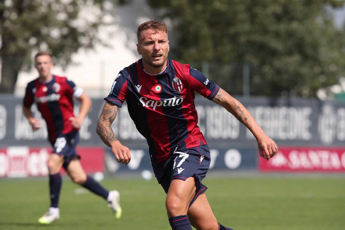 Ciro Immobile con la maglia del Bologna