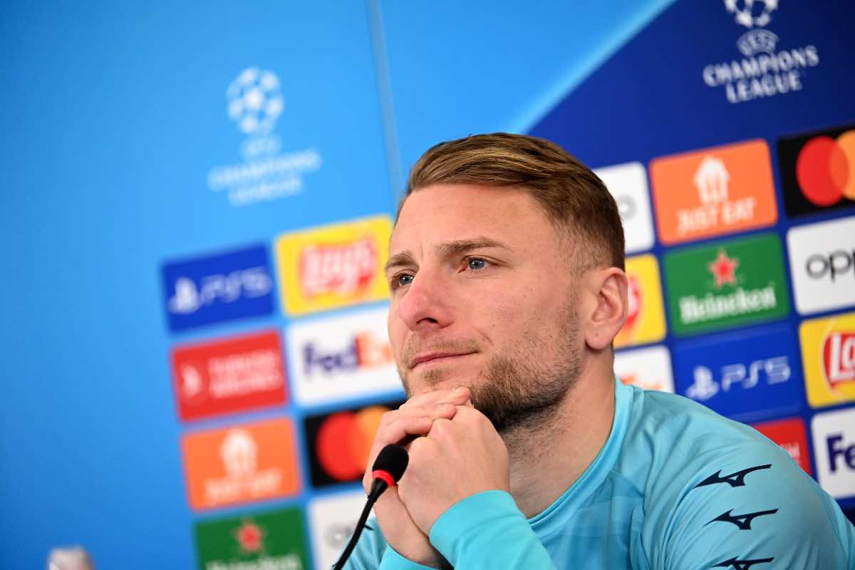 Ciro Immobile in conferenza stampa