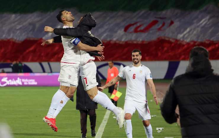 L'Iran festeggia un gol