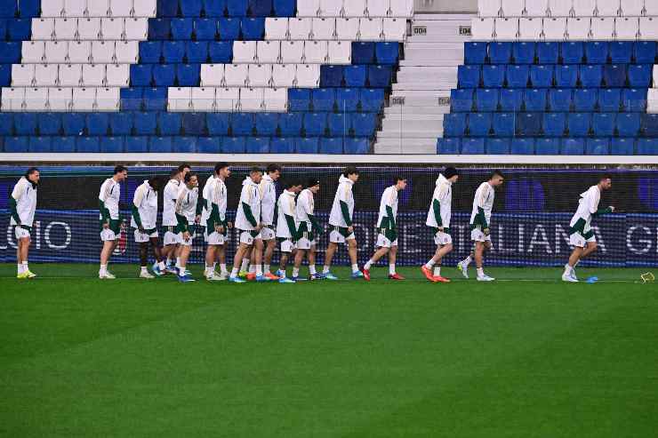 Italia durante l'allenamento