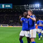 L'Italia esulta dopo un gol