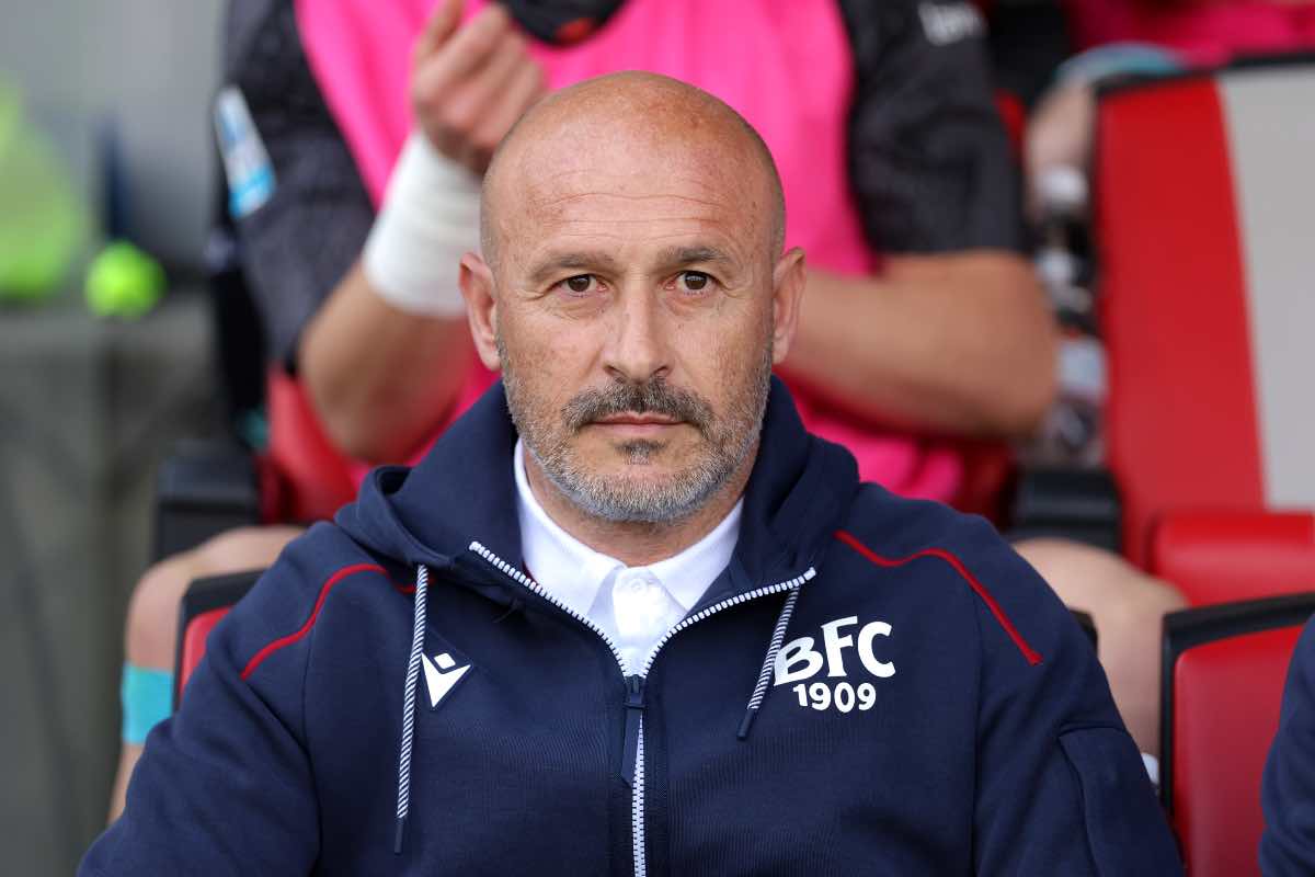 Vincenzo Italiano durante Cremonese-Bologna 