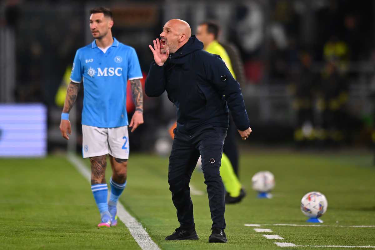 Vincenzo Italiano durante Bologna-Napoli