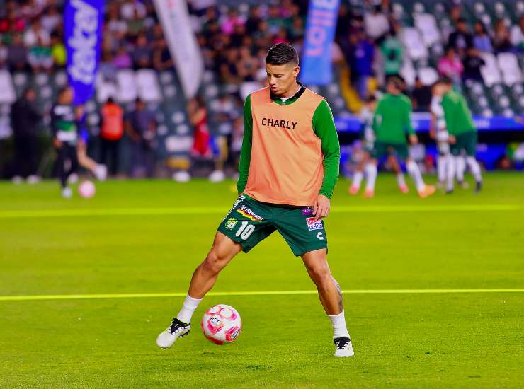 Rodriguez durante un riscaldamento