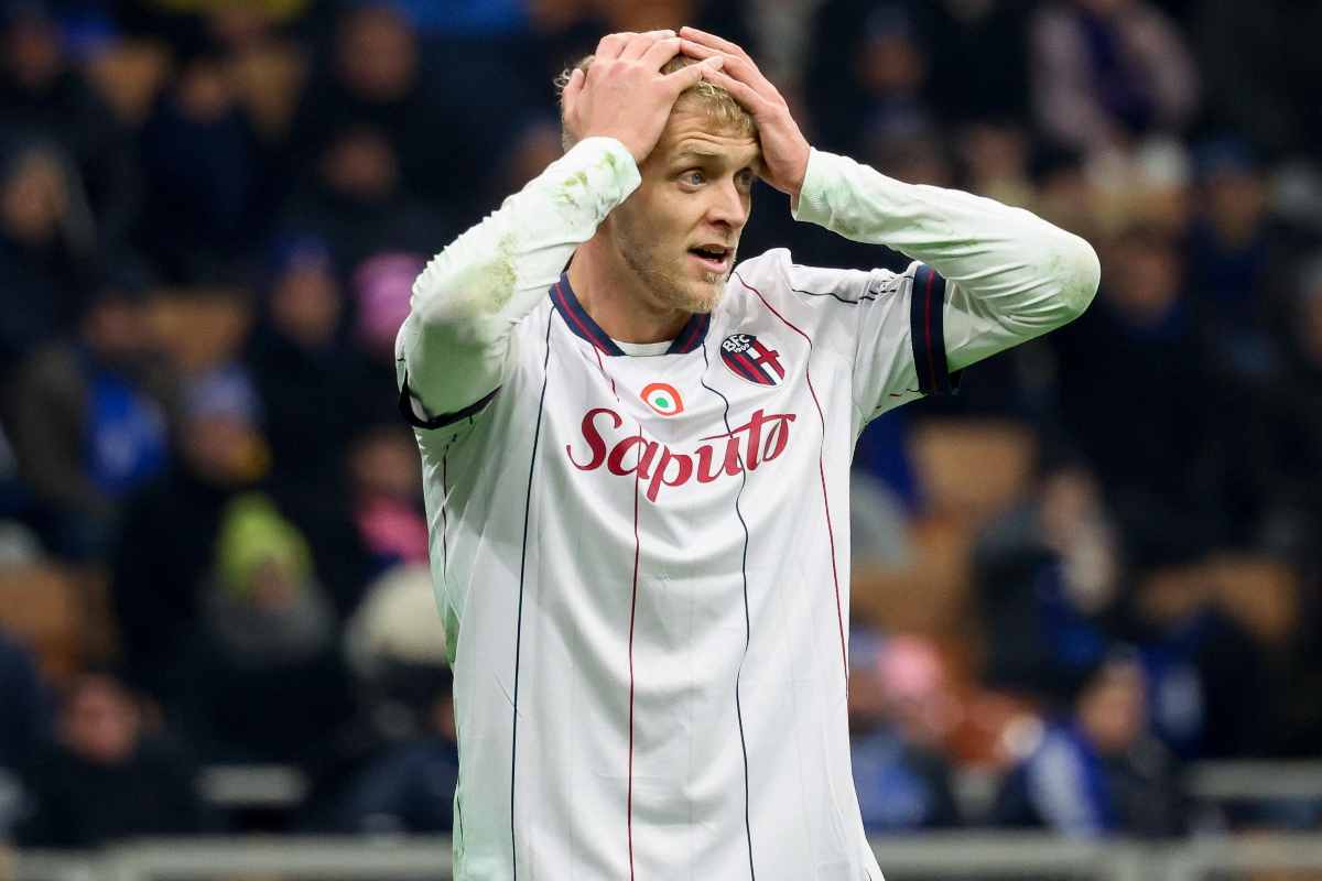 Jens Odgaard con le mani tra i capelli