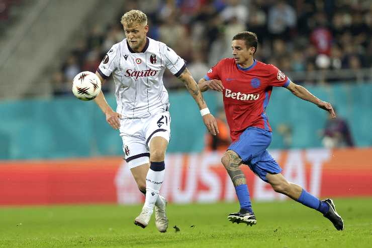 Jens Odgaard in azione in Europa League