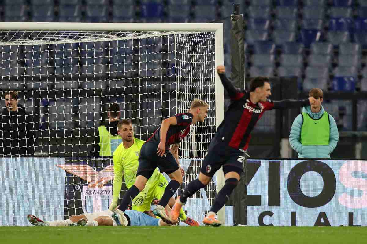Odgaard in gol contro la Lazio