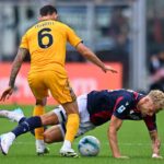 Odgaard in azione contro il Pisa