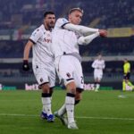 Odgaard esulta dopo un gol