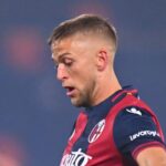 Jesper Karlsson in una delle sue ultime apparizioni con la maglia del Bologna