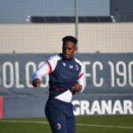 Jhon Lucumi in allenamento