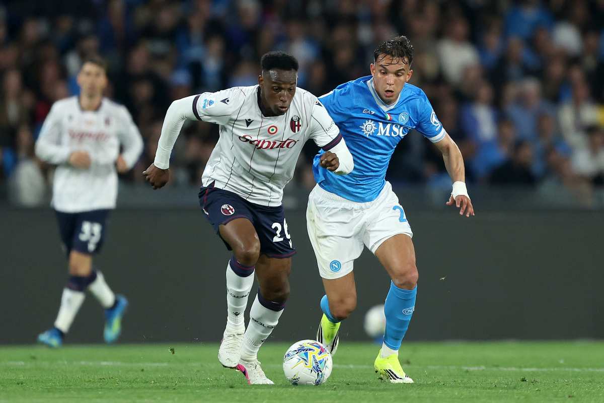 Napoli-Bologna: giallo pesante per Lucumí, scatta la squalifica
