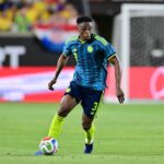 Jhon Lucumí in azione durante Colombia-Croazia