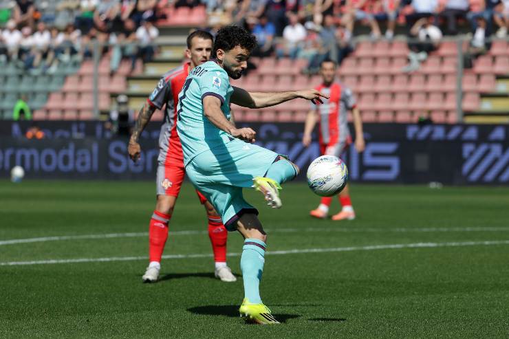 João Mário nell'azione del gol
