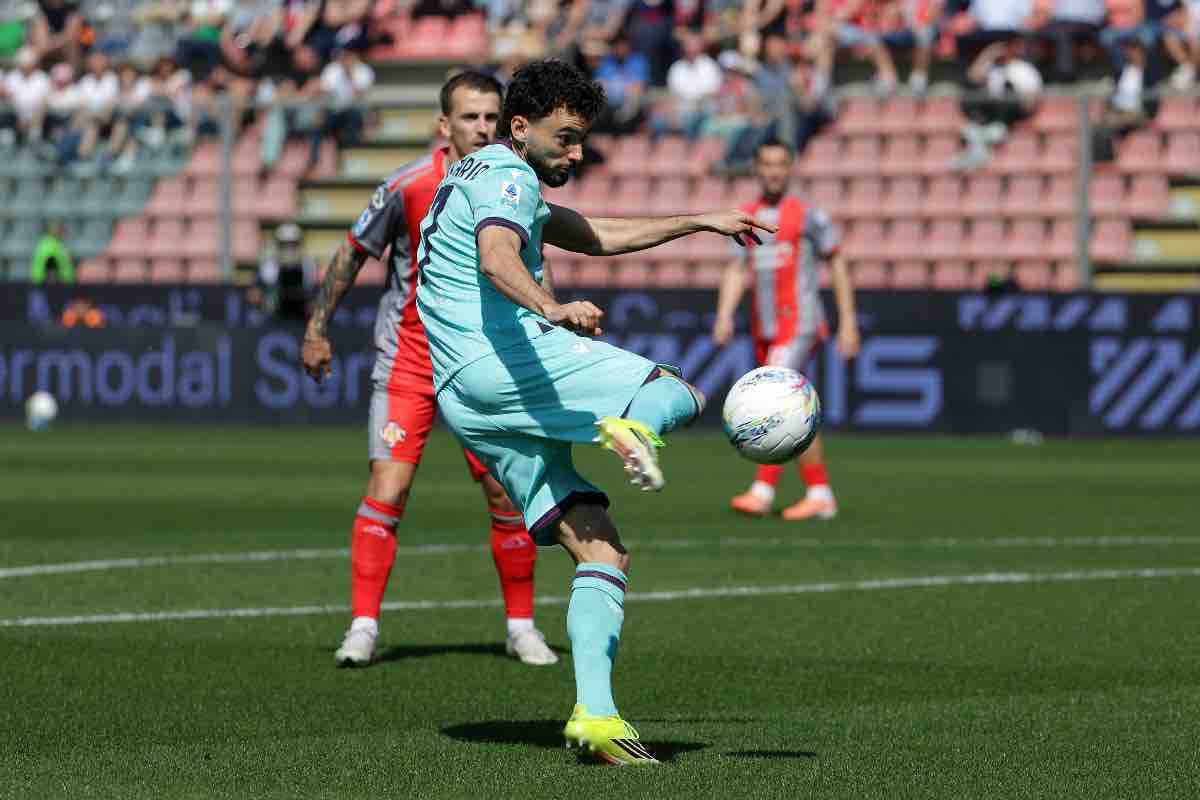 Il gol di Joao Mario in Cremonese-Bologna