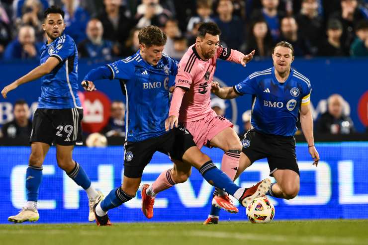 Joaquin Sosa con il Montreal contro Messi