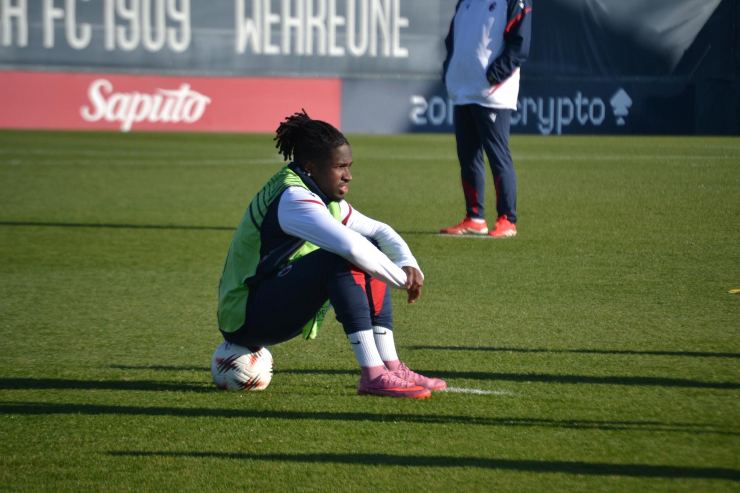 Jonathan Rowe in allenamento