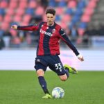 Juan Miranda in azione durante Bologna-Lazio