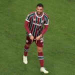 Juan Pablo Freytes esulta dopo il gol in Fluminense-Ulsan al Mondiale per Club