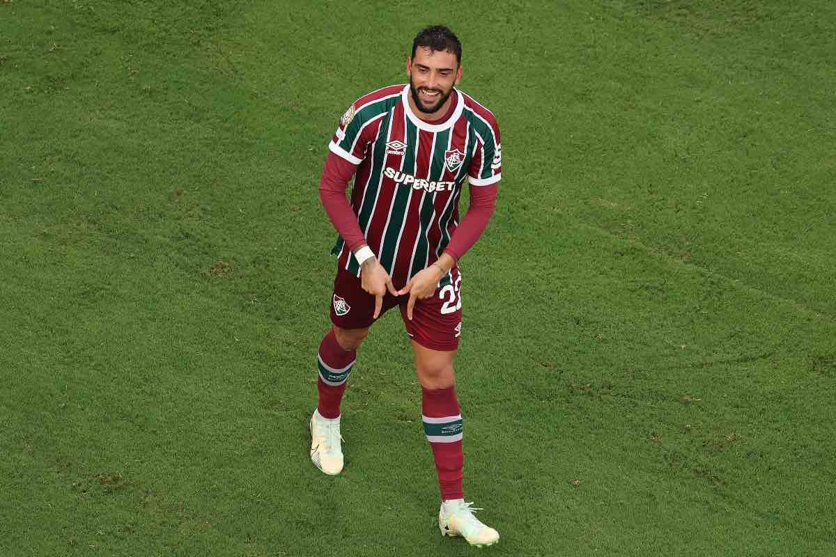 Juan Pablo Freytes esulta dopo il gol in Fluminense-Ulsan al Mondiale per Club