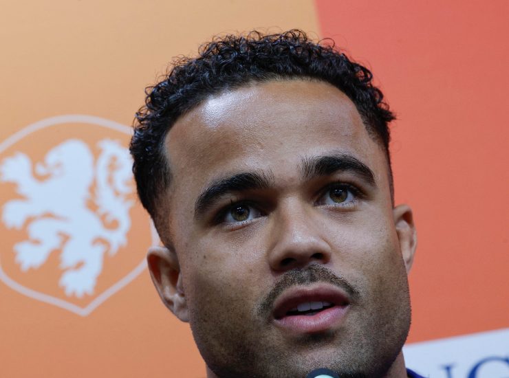 Kluivert in conferenza stampa