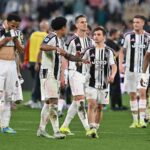 I calciatori della Juventus a fine gara
