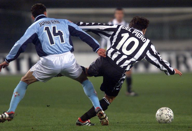 Del Piero nella sfida di Coppa UEFA contro il Celta Vigo