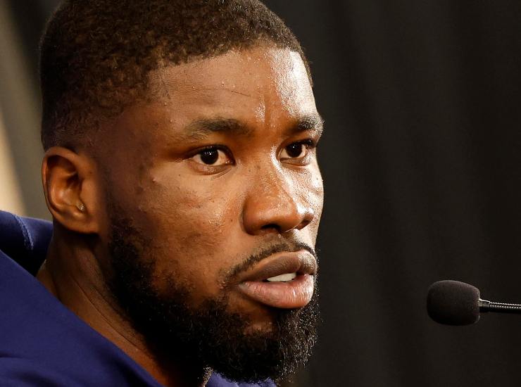 Danso in conferenza stampa