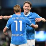 De Bruyne esulta con McTominay