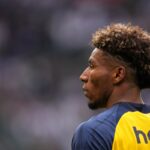 Kevin Rodriguez durante la finale di coppa belga tra Union Saint-Gilloise e Anderlecht