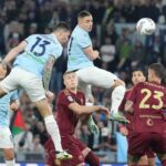 Un momento di Lazio-Roma