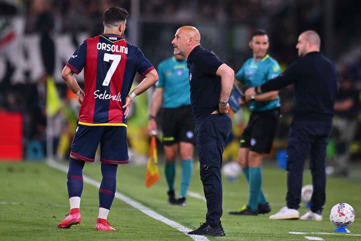 Riccardo Orsolini e Vincenzo Italiano parlano in Bologna-Juventus