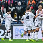 Ferguson esulta dopo il gol