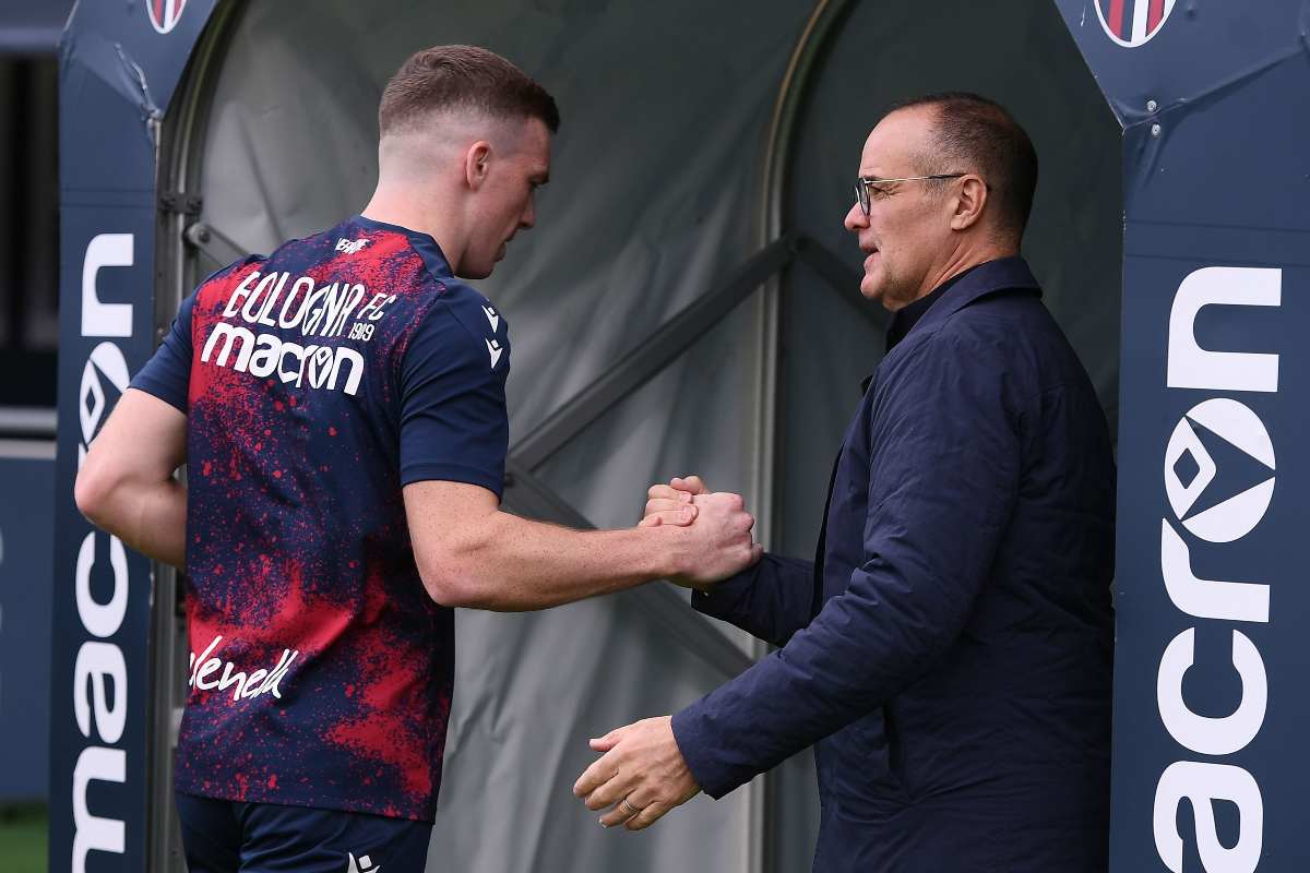Il saluto tra Saputo e Ferguson