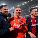 Ferguson e Skorupski a fine partita