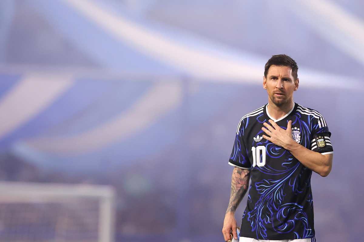 Lionel Messi in primo piano