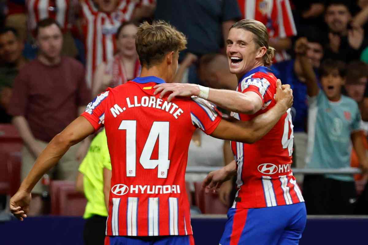 Llorente insieme a Gallagher