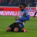 Lookman esulta dopo una rete