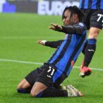 Lookman esulta dopo una rete